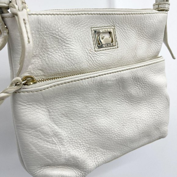 Vintage Dooney & Bourke White Leather Crossbody - Picture 2 of 12